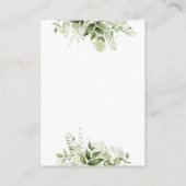 ベビー書依頼金ゴールドベビシャワー用の本 エンクロージャーカード (裏面)