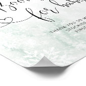 ベビー書冬のピンク色のベビー ポスター (角)