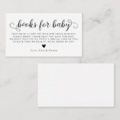 ベビー書要求カード用書籍 エンクロージャーカード (正面/裏面)