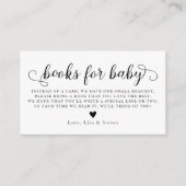 ベビー書要求カード用書籍 エンクロージャーカード (正面)