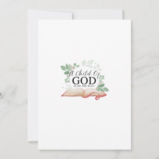 ベビー書 招待状 (裏面)