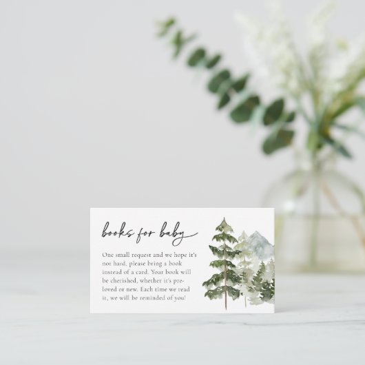 ベビー書 |赤ちゃんシャワー エンクロージャーカード (スタンド正面)