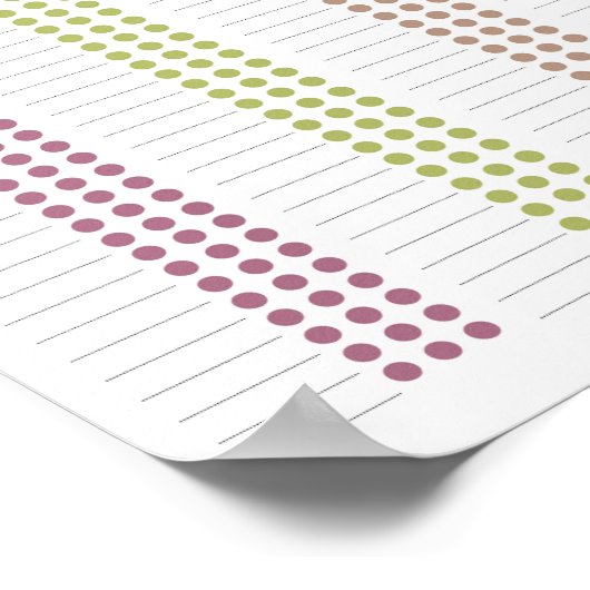 ベビー最初の100食品 – マーゴによってあなたの自身の食品ログ ポスター (角)