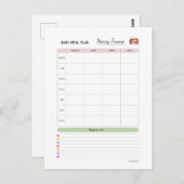 ベビー最初の100食品 – マーゴによるベビー食事計画 ポストカード (正面/裏面)