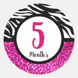 ベビー月ステッカー ラウンドシール