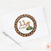 ベビー月ステッカー ラウンドシール (封筒)