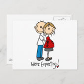 ベビー服とプレゼントを用意してる ポストカード (正面/裏面)