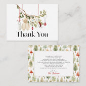 ベビー服の洗濯 ベビーシャワーのお礼 ノートカード (正面/裏面)