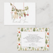 ベビー服の洗濯 ベビーシャワー お礼 ノートカード (正面/裏面)