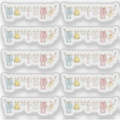 ベビー服 ラインアップ 幼児 手作り計画帳 シール (正面)