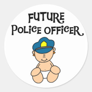 ベビー未来警察官 ラウンドシール