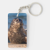 ベビー来が子どもの池に上陸する キーホルダー (裏面)