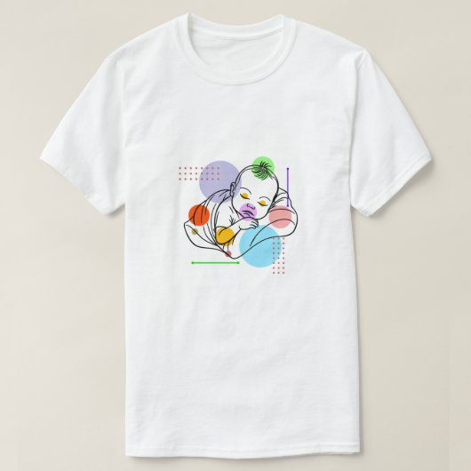 ベビー植物芸術 Tシャツ (デザイン正面)