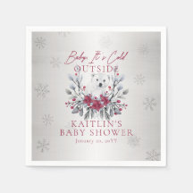 ベビー極熊の赤ちゃんシャワー外が冷たい