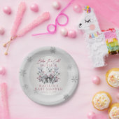 ベビー極熊の赤ちゃんシャワー外が冷たい ペーパープレート (パーティー)