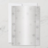 ベビー極熊の赤ちゃんシャワーInvi外が寒い 招待状 (裏面)