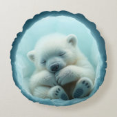 ベビー極熊ピロークッション ラウンドクッション (正面)