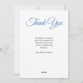 ベビー機器カスタムシンボルをサンキューカードにアップロード シーズンカード (裏面)