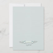 ベビー機器シンボルの性別表示パーティの招待状 招待状 (裏面)