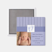 ベビー機器シンボル誕生 – 青 マグネット (正面/裏面)