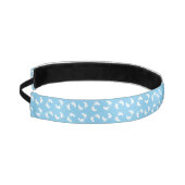 ベビー機器シンボル、ベビー足、足跡、青、少年 アスレチックヘッドバンド (左)