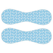 ベビー機器シンボル、ベビー足、足跡、青、少年 ソフトボール (パネル)