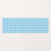 ベビー機器シンボル、ベビー足、足跡、青、少年 ヨガマット (正面(横))