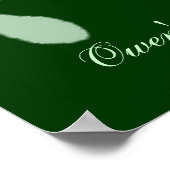 ベビー機器シンボル（緑） ポスター (角)