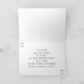 ベビー機器シンボル（緑） 招待状 (内部)