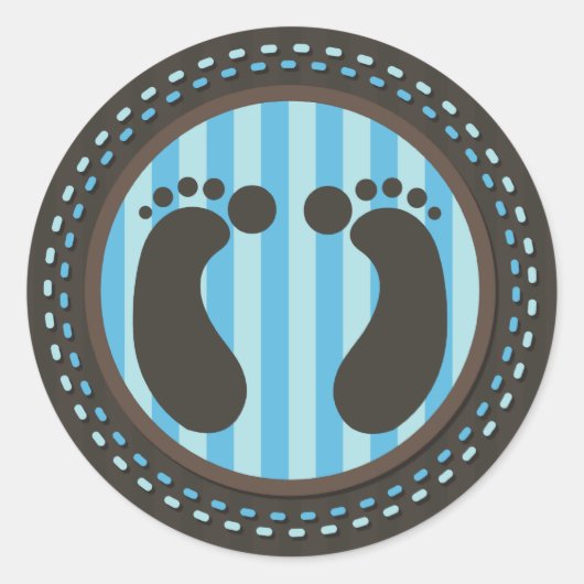 ベビー機器シンボル – 青 – シール (正面)