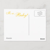 ベビー機器シンボル（黄） ポストカード (裏面)