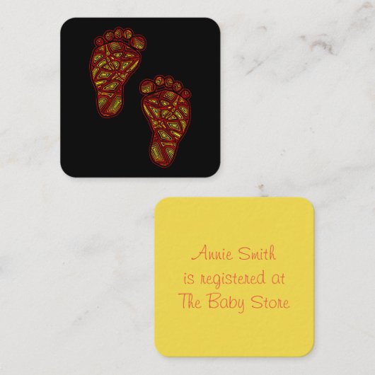 ベビー機器 エンクロージャーカード (正面/裏面)