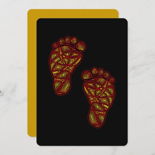 ベビー機器 招待状 (正面/裏面)