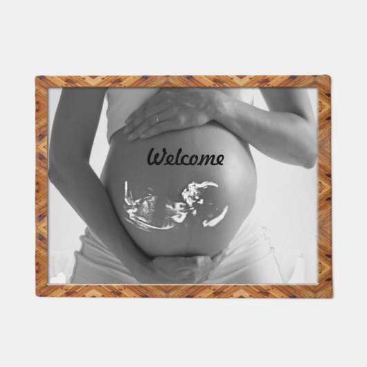 ベビー母のフォーマット ドアマット (正面)