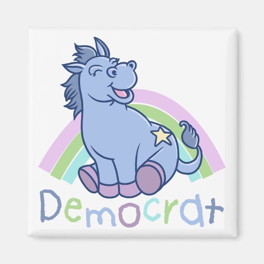 ベビー民主党のロバ マグネット (正面)