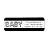 ベビー気球 | ユニセックス暴露のZilveren Douche ラベル (正面)