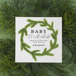 ベビー水の外の冷たい色のベビーシャワー 招待状