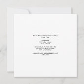 ベビー水の外の冷たい色のベビーシャワー 招待状 (裏面)