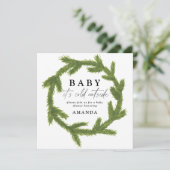 ベビー水の外の冷たい色のベビーシャワー 案内状 (スタンド正面)