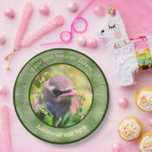 ベビー水切り鳥自然パーソナライズされたパーティー ペーパープレート (パーティー)