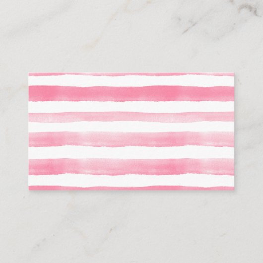 ベビー水彩スイカ用ベビシャワーブック エンクロージャーカード (裏面)