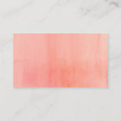 ベビー水彩甘い小さな桃のための本 エンクロージャーカード (裏面)