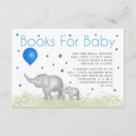 ベビー水彩象ドットパターン用ブック エンクロージャーカード