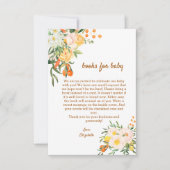 ベビー水彩赤ちゃんシャワー用の本を持って来る サンキューカード (正面)