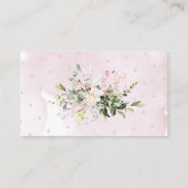 ベビー水彩赤面ピンクユーカリ用ブック エンクロージャーカード (裏面)