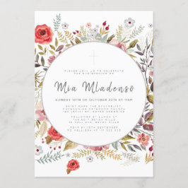 ベビー洗礼告知招待状 招待状