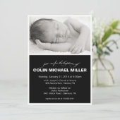 ベビー洗礼招待状 招待状 (スタンド正面)