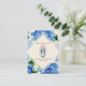 ベビー洗礼記念ヴァージンメアリーホリーカード 名刺 (スタンド正面)