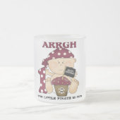 ベビー海賊最初の誕生日Tシャツとプレゼント フロストグラスマグカップ (中央)