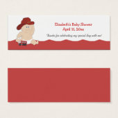 ベビー消防カスタマイズメッセージカードカード (正面&裏面)